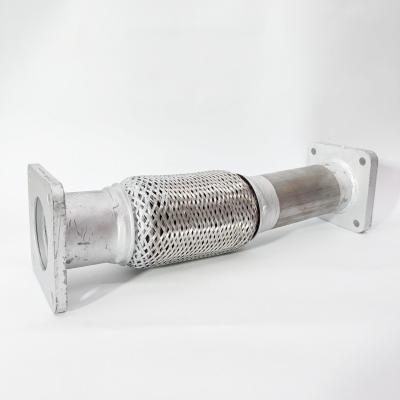 Труба глушителя переходная FOTON 1126 (с гофрой) (L1120070106A1)