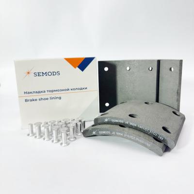 Накладка тормозной колодки зад (к-т 4шт) FOTON 1061 1069 1093 1099 S100 перед 1093 1099 (отв. 90мм) 