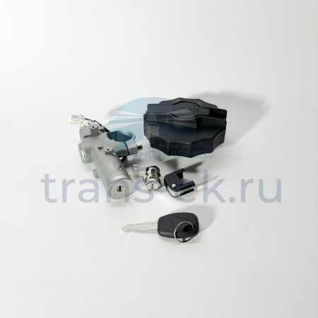 Замок зажигания DONGFENG C80N, C120L/N (с ключами, личинкой двери и крышкой бака) (3704110-CB3831A)